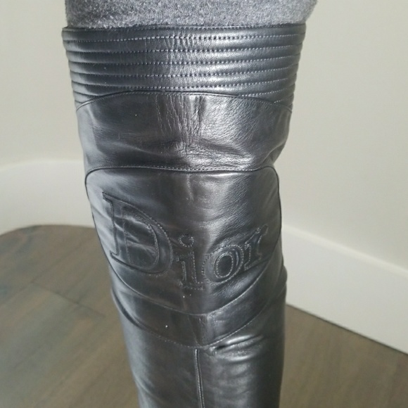 dior over knee boots